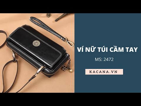 Ví nữ cầm tay ví dài nữ kiêm túi cầm tay đeo chéo 2472 - kacana.vn