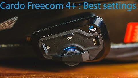 Cardo Freecom 4 plus ISSUES ?!? Try my best settings...