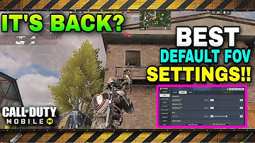 THIS DEFAULT FOV SENSITIVITYHELPS TO IMPROVE YOURAIANACURACY IN BATTLE ROYAL| CODM