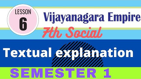 |Vijayanagara Empire|7thsocial|.         #ssl#vijayanagaraempire#semester1