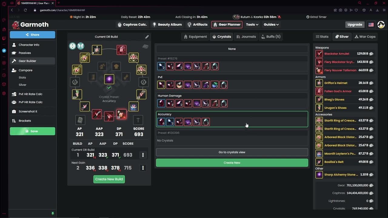 BDO My Crystal Presets and More! YouTube
