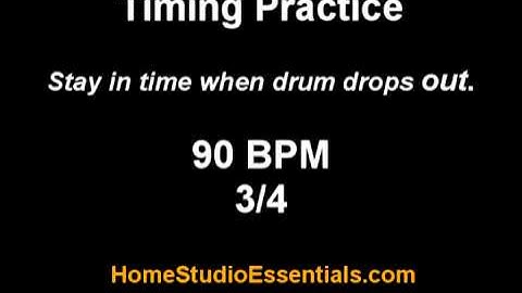 Timing Practice - 3/4 - 90 BPM
