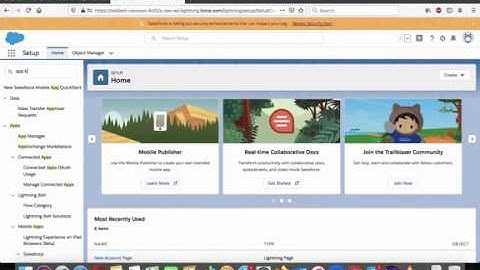 Build an App Home Lightning Page in Salesforce