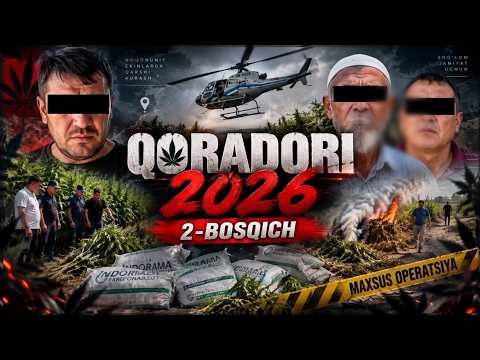 Вертолёт техникаси орқали 70 кг гиёҳвандлик ўсимликларини етиштириб келган хонадонлар аниқланд