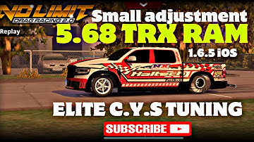 5.68 TRX RAM TUNE. No limit drag racing 2.0. (tiny adjustment slight retune) read description…