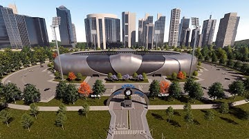 Stadium 3d Animation | Football Stadium Animation | Stadium Building Design