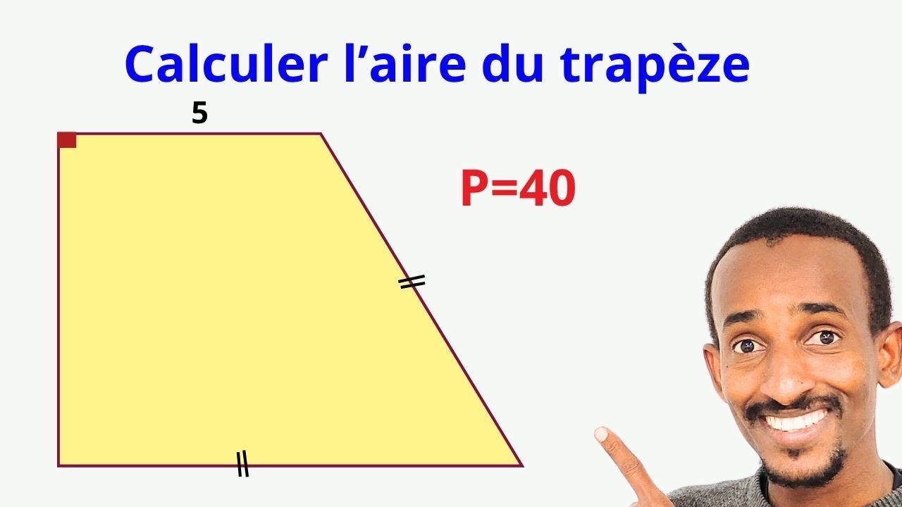Comment calculer l’aire du trapèze connaissant un seul coté ?
