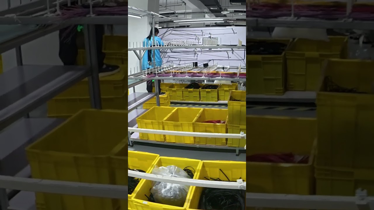 Automotive wiring harness is being produced 