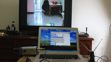 " CVBS RCA source "  to TV DEMO from USB dongle DVB-T COFDM Modulator generator transmission (TX)