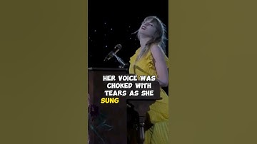 Taylor Swift Voice Cracks As she holds back tears while singing You