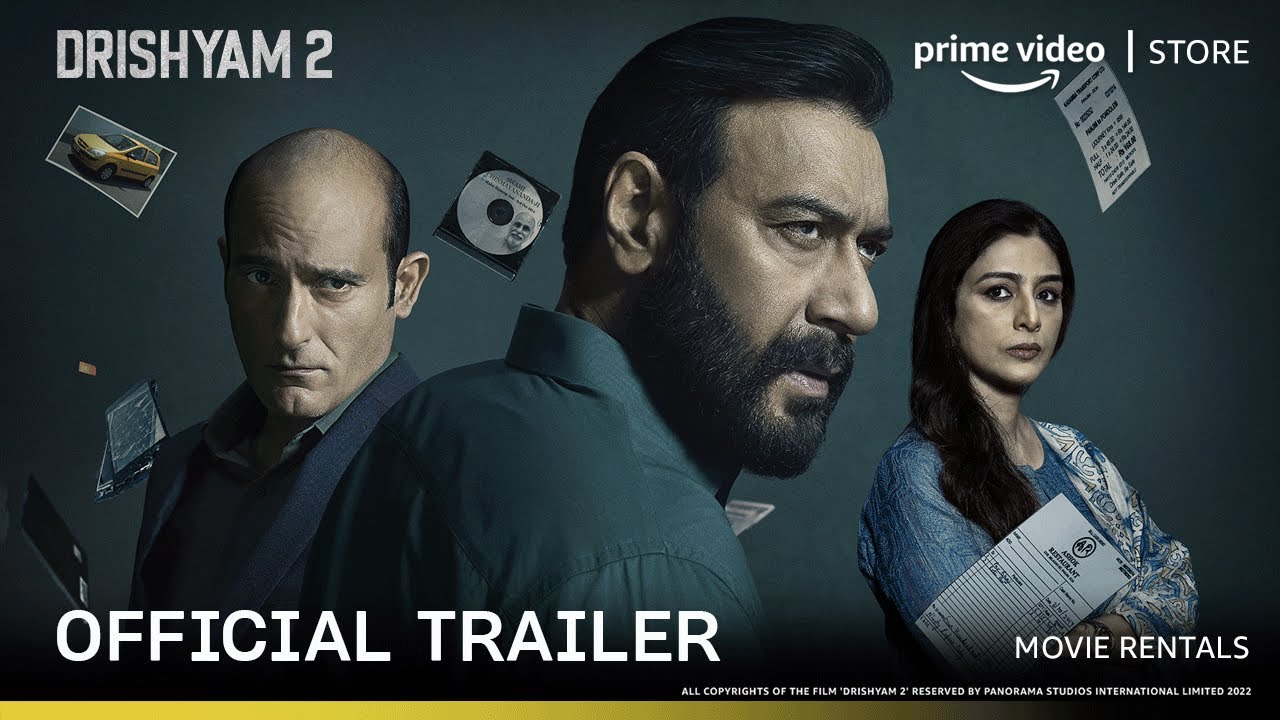 Drishyam 2 - Official Trailer Rent Now On Prime Video Store Ajay Devgn, Ishita Dutta