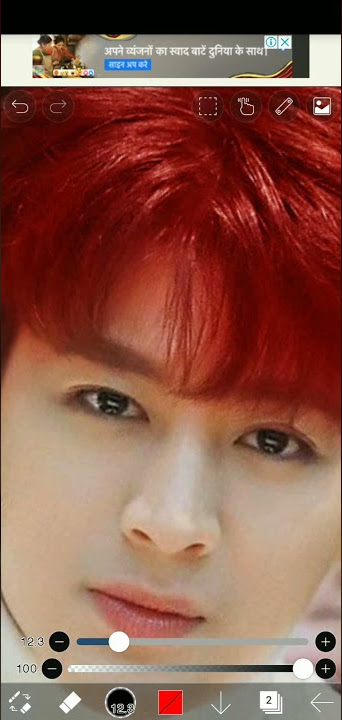 ikon yunhyeong in red hair color😋