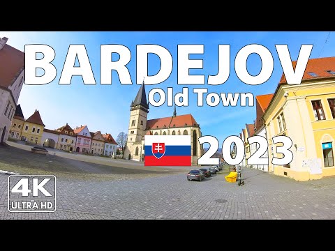 Bardejov 2023, ☀️ Slovakia Walking Tour in Old Town (4K Ultra HD)