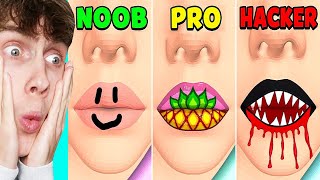 Kleur De Lippen! (Noob Vs Pro Vs Hacker)