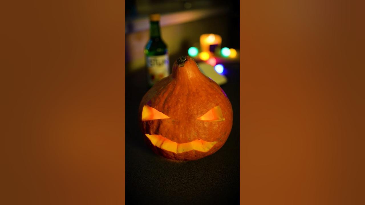 Тыква Джек на Хэллоуин своими руками. Фонарь из тыквы. Halloween Jack ...