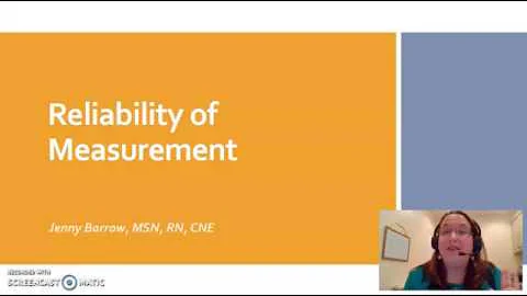 Reliability of Measurement