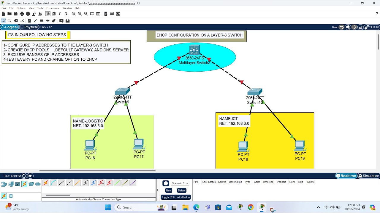 CCNA: Configure Multilayer Switch As DHCP Server | Day 25 - YouTube