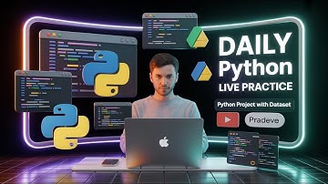 🔴 Live Study With Me | Python Questions Practice Live | Data Analyst | With Google Drive Link - SQL