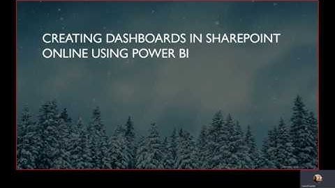 Create Dashboards in SharePoint Online using Power Bi