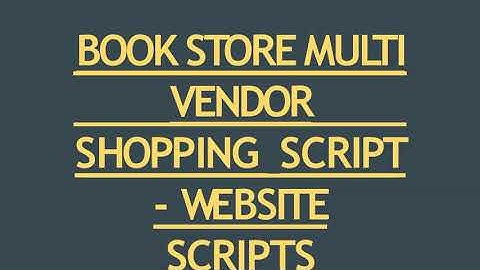 Book Store Multi Vendor Script - Scriptstore