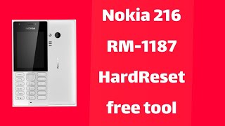 Nokia 216 RM-1187 Hard Reset remove password by free tool without Box