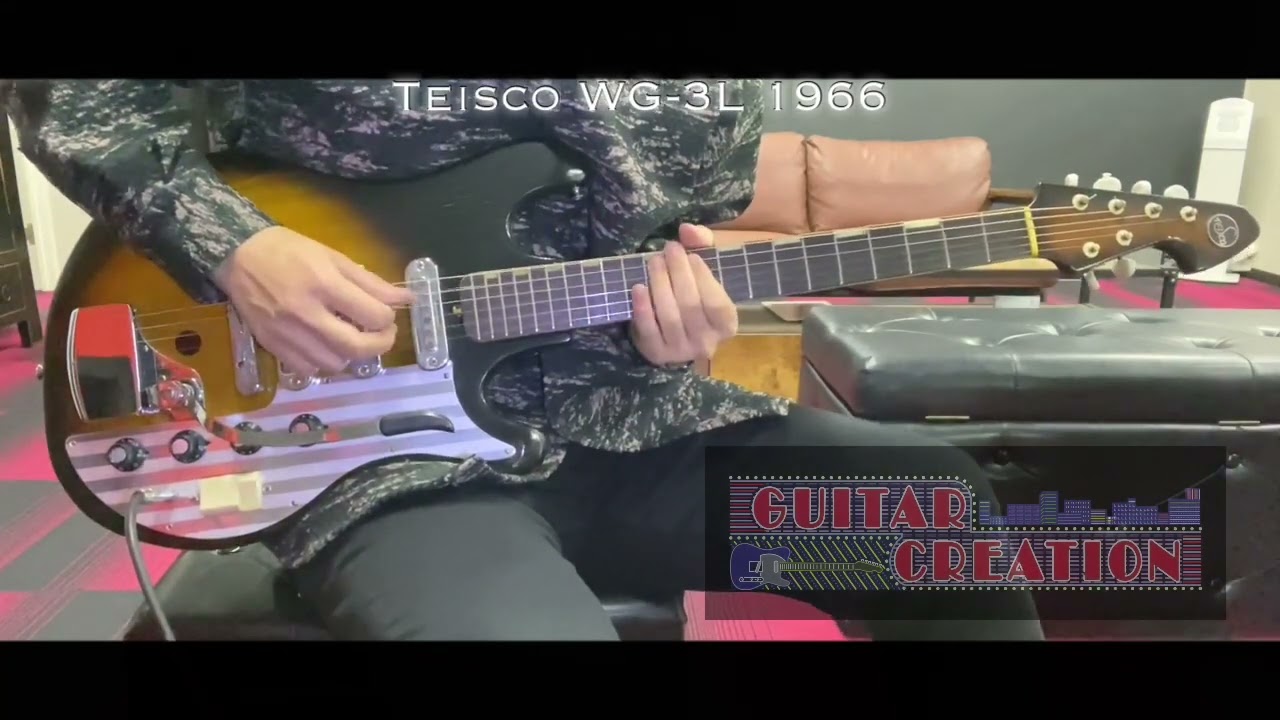 Teisco WG-3L # 2TONE SUNBURST 1966製【GOOD BALANCE】3.17kg - YouTube