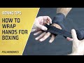 How to wrap your hands for boxing  boxing training technique  drills