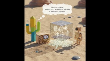 mrdoob/three.js August 2025: Procedural Textures & WebGPU Upgrades #Shorts #Software_Development