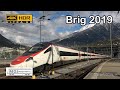2019-11-12 [4K] Bahnhof Brig in the afternoon: BLS and SBB in action, passenger &amp; freight in 4K!