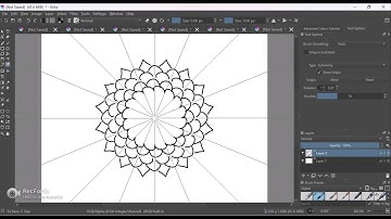 KRITA - MULTIBRUSH for beginners, geometric designs