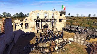 Historical Battle for the Alamo 1836, Texas vs. Mexico | Men of War: Assault Squad 2 Gameplay