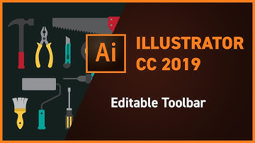 Illustrator CC 2019 new feature - Editable Toolbar
