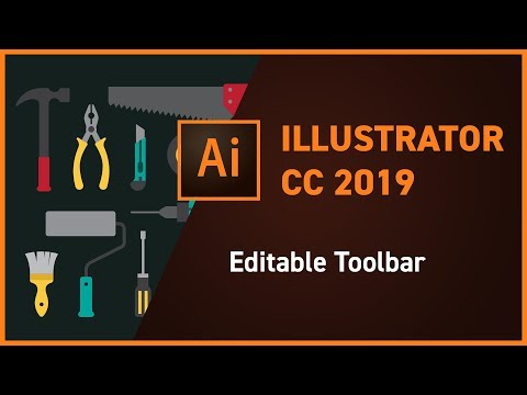 Illustrator CC 2019 new feature - Editable Toolbar