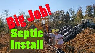 We Did The Septic System Install!! || Polebarn RV Homebase