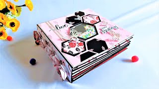 How to Make Special Handmade Scrapbook for Birthday | Beautiful Scrapbook for Boyfriend | Tutorial