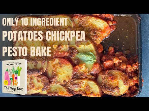 10 INGREDIENT POTATO CHICKPEA PESTO BAKE