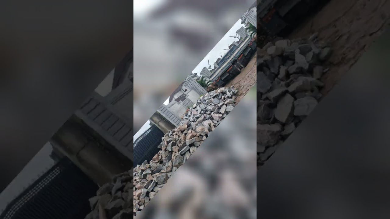 Fenced and gated Property with a land size of  733,524sqm and  uncompleted structure.