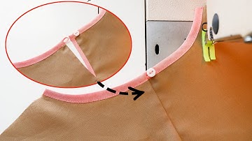 Sewing Tips And Tricks | Perfect Neckline With Slit And Button Loop