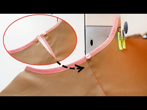 Sewing Tips And Tricks | Perfect Neckline With Slit And Button Loop