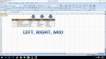 Menggunakan Fungsi Rumus Left, Right, dan Mid di Excel #tutorialexcel #belajarexcel #belajarkomputer