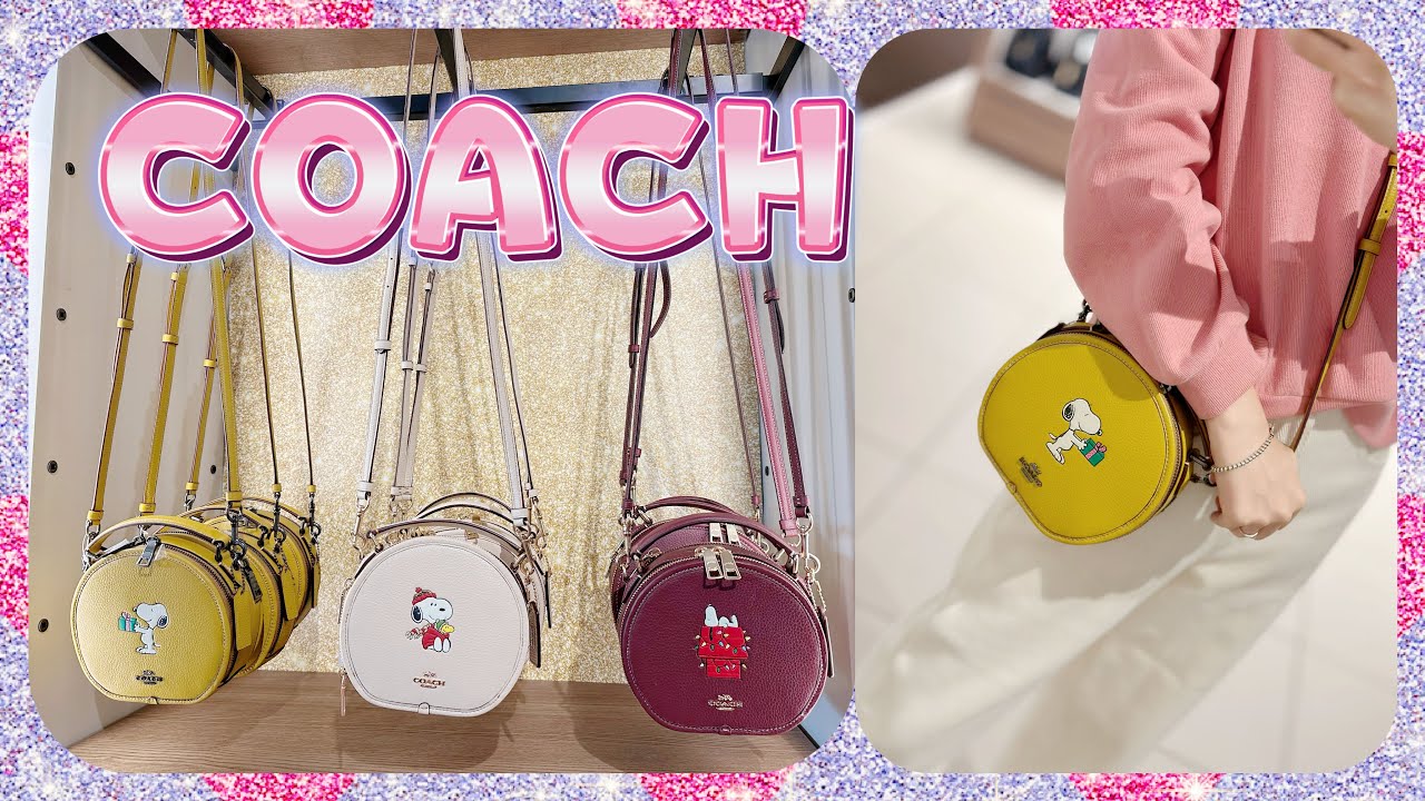 🆕Coach X Peanuts Canteen Crossbody With Snoopy Cuddle Motif - YouTube