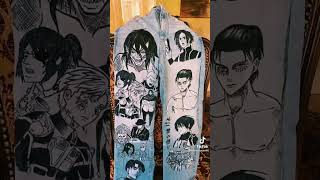 Draw all Attack on Titan characters on jeans 😲
