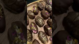 Eid Dates stuffed with pistachios and almonds and covered in chocolate | Eid Recipes | #eidmubarak