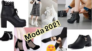 موضة احذية شتوية للبنات روعة 2021بوطات بنات للخريف و الشتاء winter fashion shoes 2021