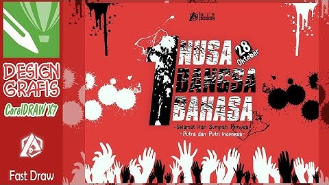 Design Grafis "Selamat Hari Sumpah Pemuda" - SpeedArt || CorelDrawX7