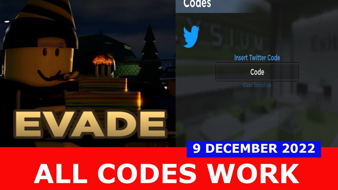 ALL WORKING CODES* EVADE ROBLOX