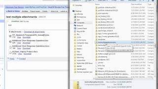 Sending and Downloading multiple file attachments one email
