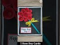 5 Rose day card ideas / Easy Rose day cards / Handmade gift for Rose day/ DIY Valentine's week card