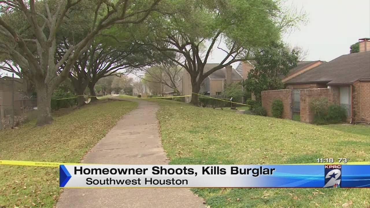 Homeowner shoots, kills burglar in southwest Houston - YouTube