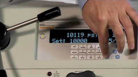 E-DWT-H: Performing a gauge calibration